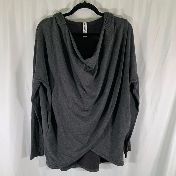 Athleta Hoodie Sweater Women's Small Grey Pockets Pullover Longsleeve Hooded - Picture 1 of 9